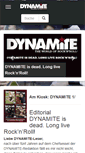 Mobile Screenshot of dynamite-magazine.de