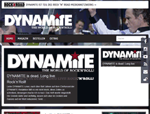 Tablet Screenshot of dynamite-magazine.de